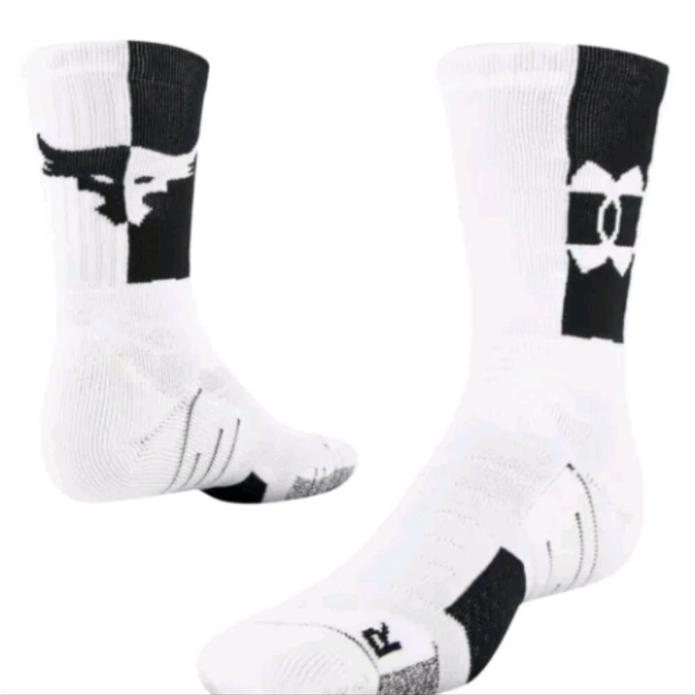Under Armour Project Rock Pkaymaker Training Mid-Crew Sock